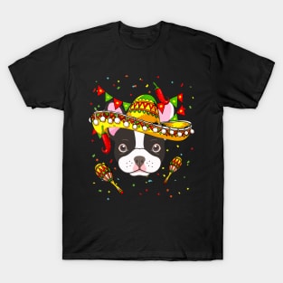 French Bulldog Cinco De Mayo Sombrero Mexican Gift Kids T-Shirt